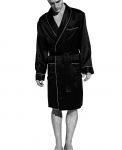 Gown with piping ZN 37 - Zimmerli Silk Nightwear ZN